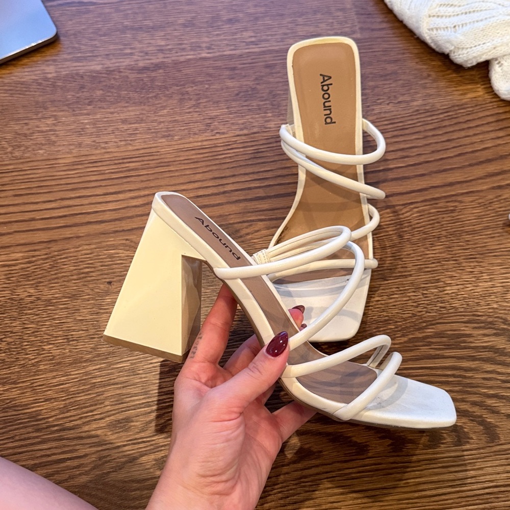 Abound Ivory Strappy Sandals